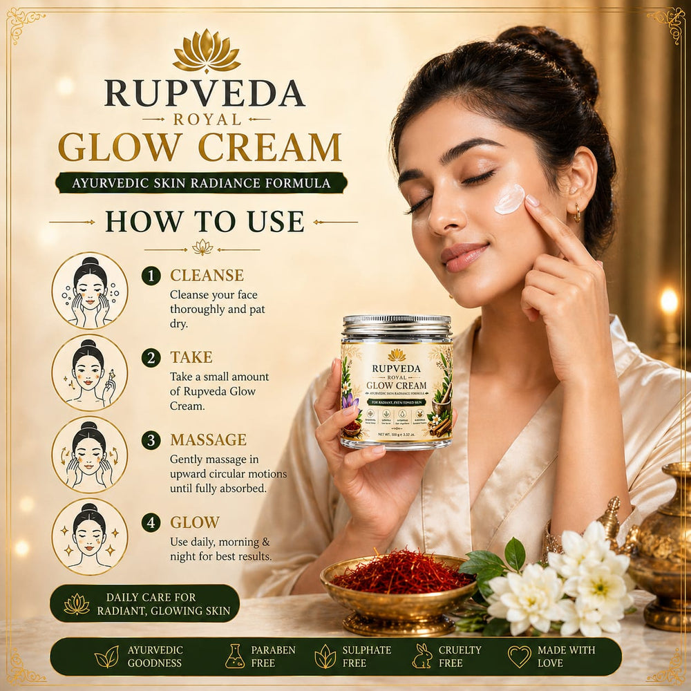 Rupamreeth Royal Glow Cream – Ayurvedic Saffron Skin Brightening Cream