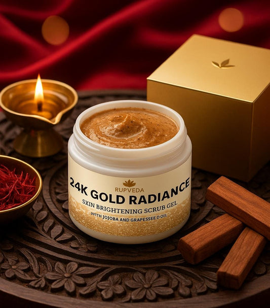 24K Gold Radiance Skin Brightening Scrub Gel